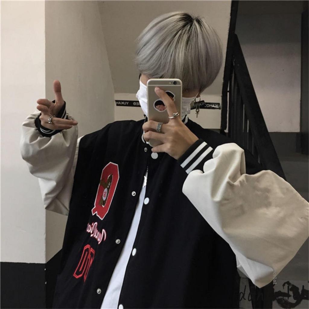 Áo Khoác Bomber Nữ Tay Dài Thêu Chữ dance1o1