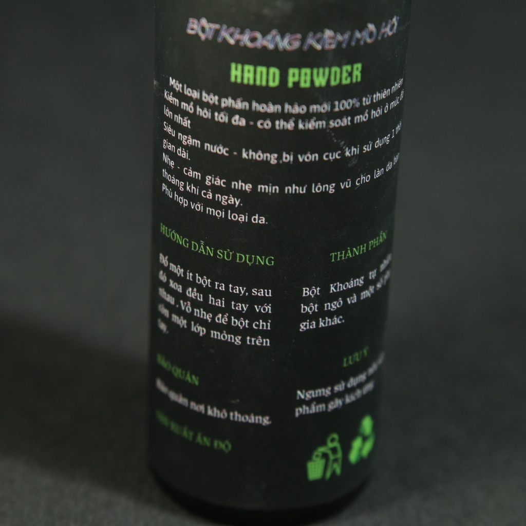 Bột khoáng kiềm mồ hôi