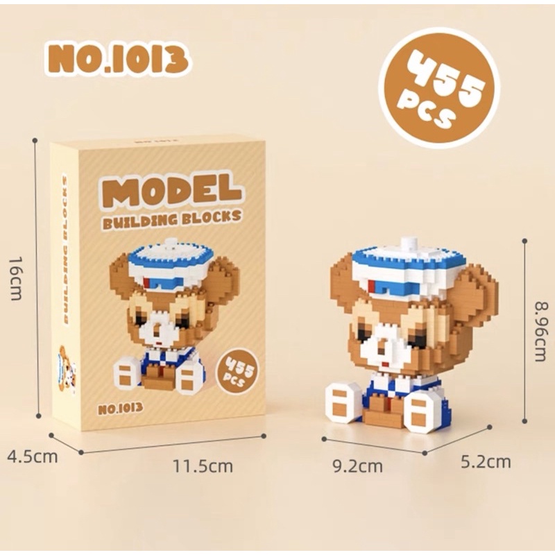 Mô hình lắp ghép lego 3D mini dễ thương