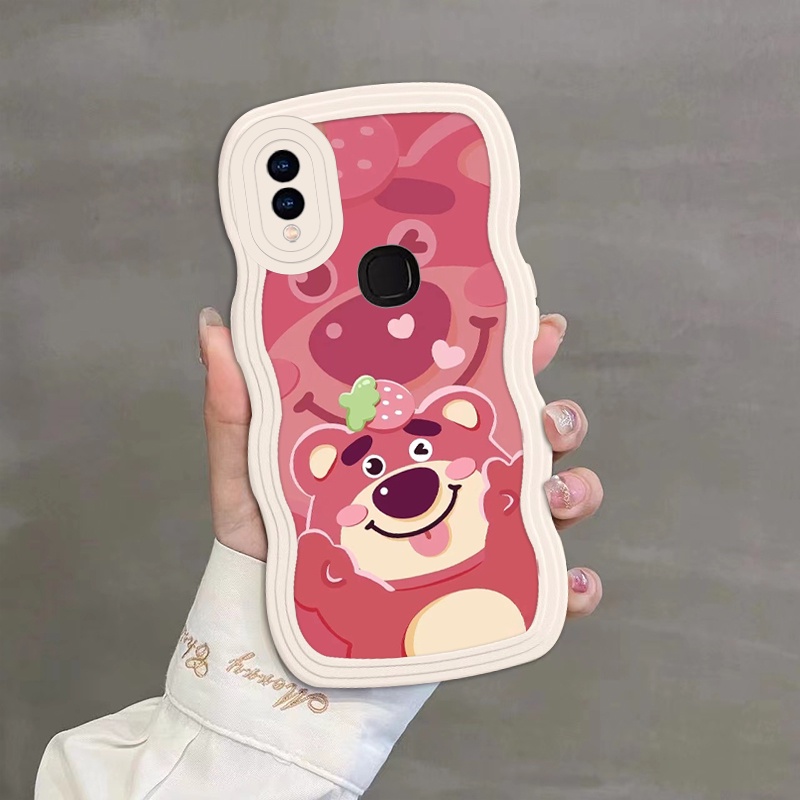 Ốp Điện Thoại silicone Mềm Chống Rơi In Hình Gấu Dâu Tây Xinh Xắn Cho vivo Y93 Y91 Y95 U1 Y1S