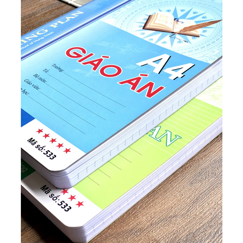 Vở Giáo Án Ô Ly / Kẻ ngang A4 Phúc Thịnh Genius 200tr/260tr/320tr -giáo viên, học sinh, sinh viên -531/532/533 - 072/073