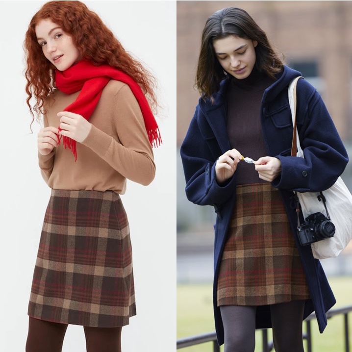 Chân váy vải pha len_WOMEN Wool Blend Mini Skirt 💘