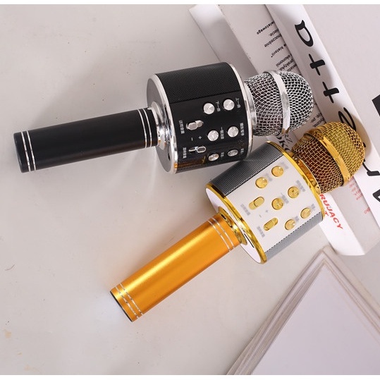 MIC HÁT CẦM TAY WS-858 TÍCH HỢP LOA , AM THANH SẮC NÉT , BASS CĂNG , HÁT CỰC HAY , BẢO HÀNH 121 THÁNG | BigBuy360 - bigbuy360.vn