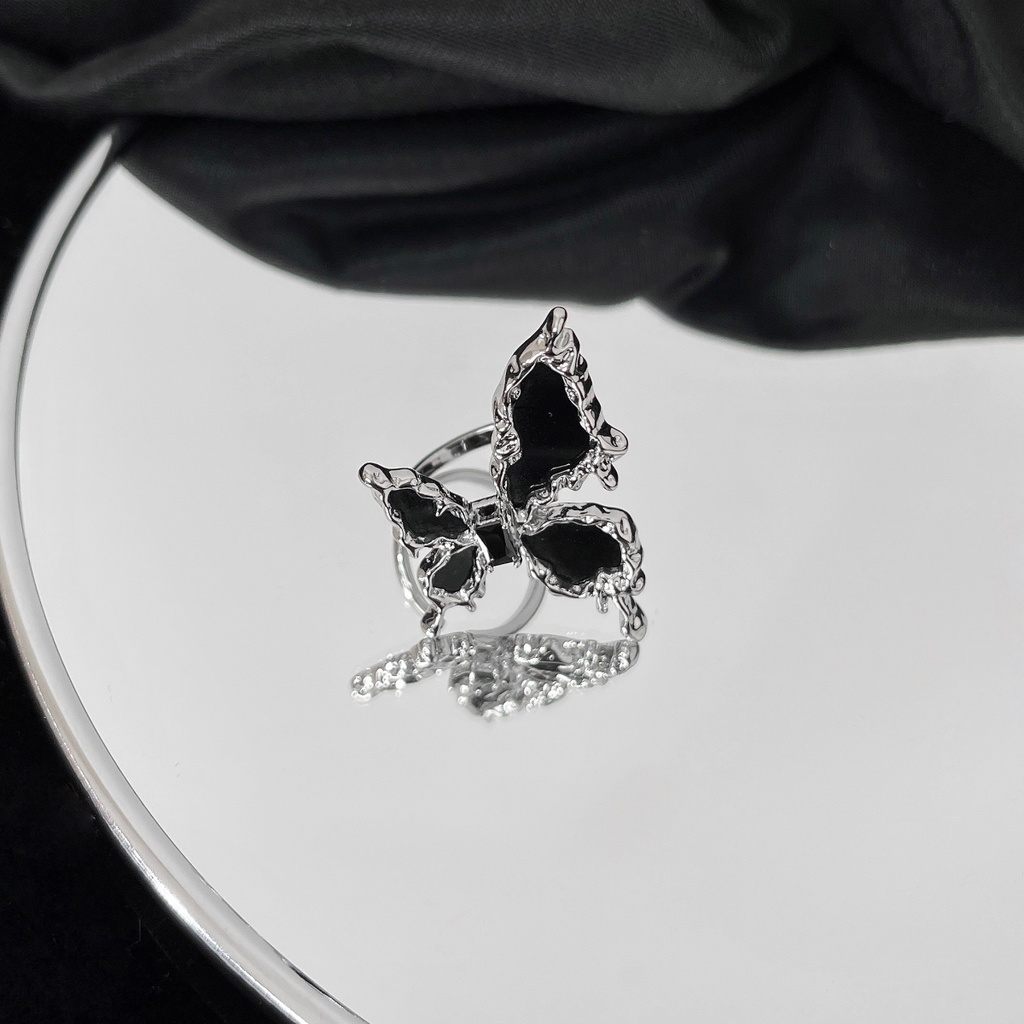 Nhẫn Hình Bướm Có Thể Điều Chỉnh Phong Cách Retro Sang Trọng