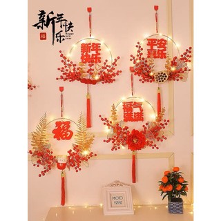 VÒNG HOA NOEL GIÁNG SINH/ TẾT TRANG TRÍ GS999 TẶNG ĐÈN