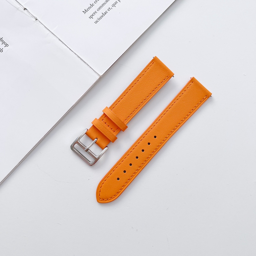 DÂY DA HERMES KHÓA ĐÔI 20MM CHỐT THÔNG MINH DÀNH CHO CÁC DÒNG SMART WATCH SAMSUNG, XIAOMI. OPPO, HUAWEI