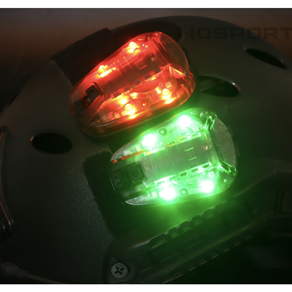 Đèn tín hiệu chiến thuật loại 4 LED gắn nón BH