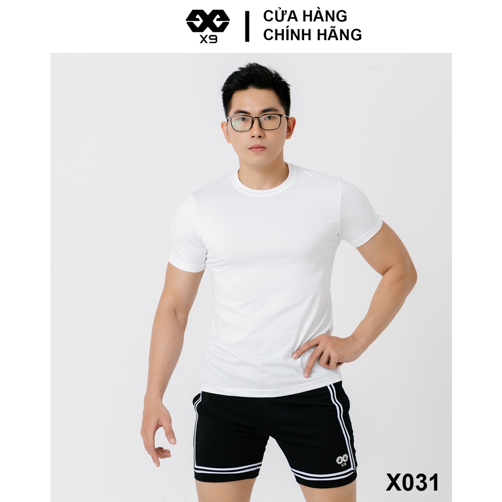 Áo Thun Trơn Logo X9 Thun Lạnh Cotton Nam Cổ Tròn Thể Thao Tập Gym Chạy Bộ - X9 Sportswear - X031
