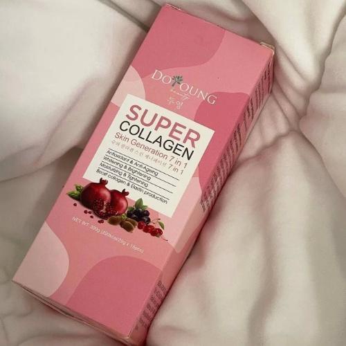 Thạch Lựu Super Collagen Doyoung 1 Hộp 15 Thanh, Thạch Bổ Sung Collagen Chống Lão Hóa
