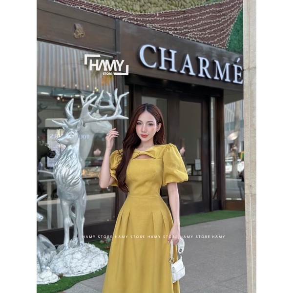 Đầm Nơ Trước Dài