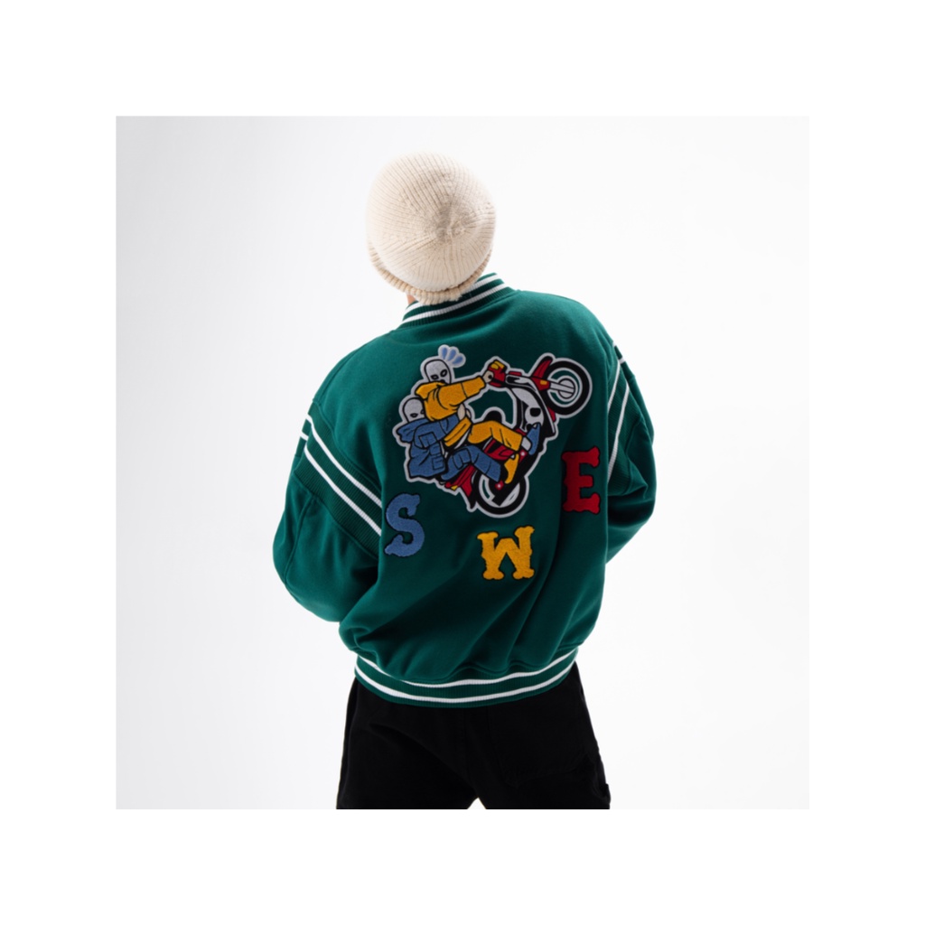 SWE - Áo Bomber nam nữ TIGER VARSITY JACKET vải dày dặn 100% thời trang chính hãng