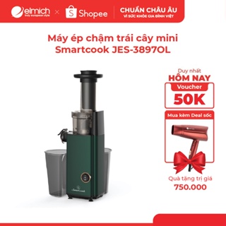 Mã ELMALL5 giảm 5% đơn 300K Máy ép chậm trái cây mini Smartcook JES-3897OL