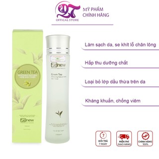 Nước hoa hồng trắng da Benew Green Tea Whitening Natural Herb Skin Toner 150ml