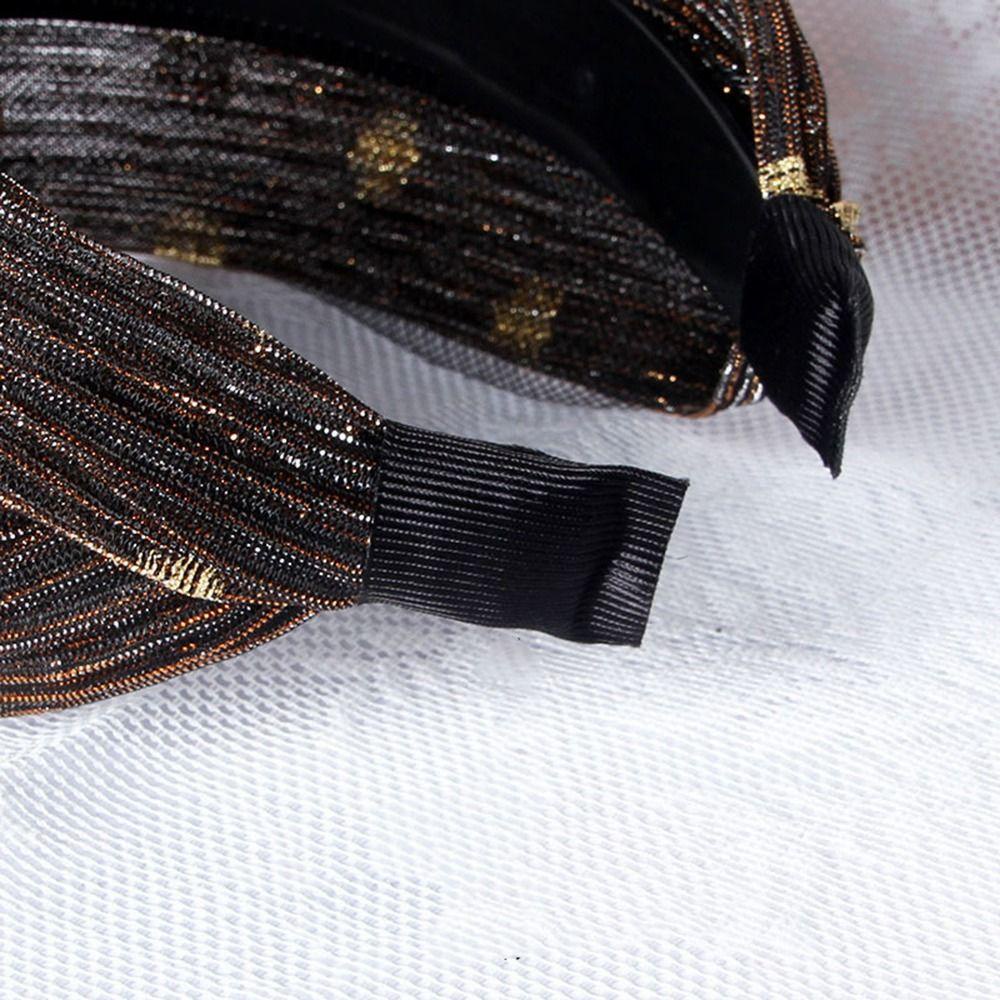 Băng Đô Cài Tóc Họa Tiết Chấm Bi 2 Lớp Đơn Giản Thời Trang Dành Cho Nữ