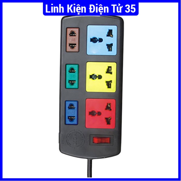 Sản phẩm ổ cắm điện chính hãng Lioa hiệu 3D3S kích thước 20x9x4cm dây 3m/5m tùy chọn, chất lượng