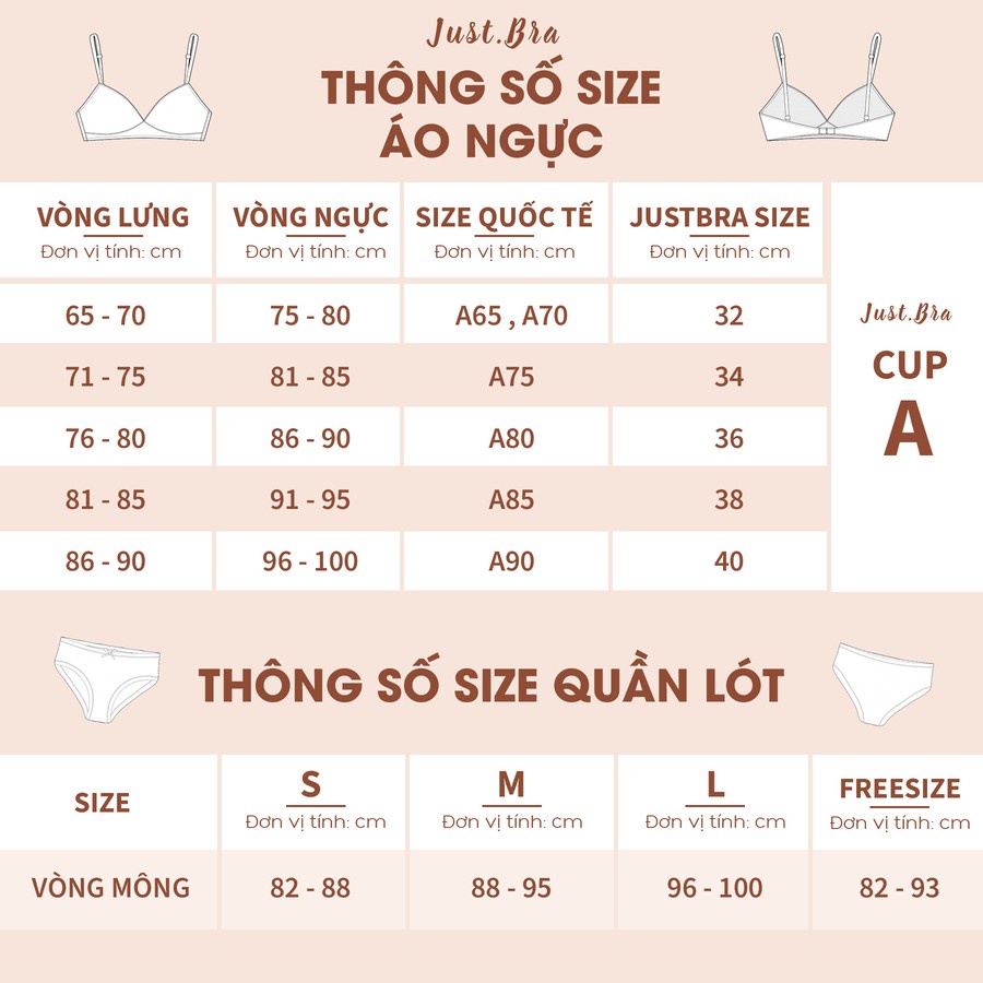 Áo ngực quây Just Bra 2 kiểu mặc, không gọng mút mỏng thiết kế đắp ren bên ngoài AB426