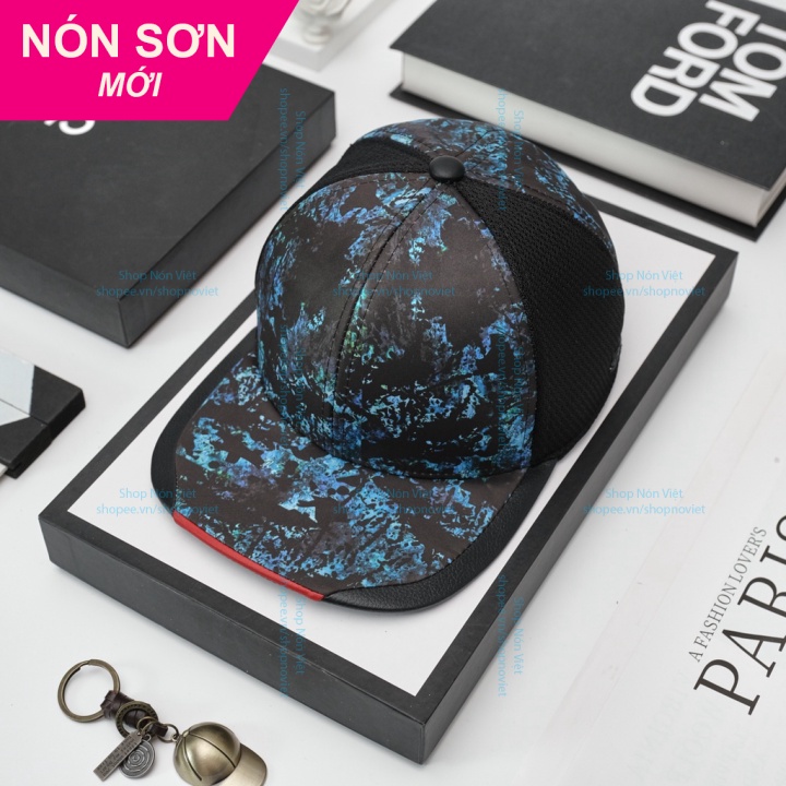 Mũ Lưỡi Trai Nón Sơn Snapback Xanh Loang Chính Hãng Hàng Chuẩn Tem 7 Màu Cao Cấp Mới / Nón Kết Sơn shopnonviet