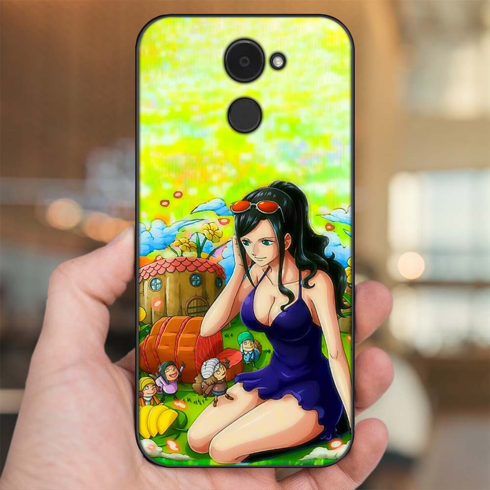 Ốp lưng Huawei Y7 Prime viền đen in hình Nico Robin One Piece Đảo Hải Tặc