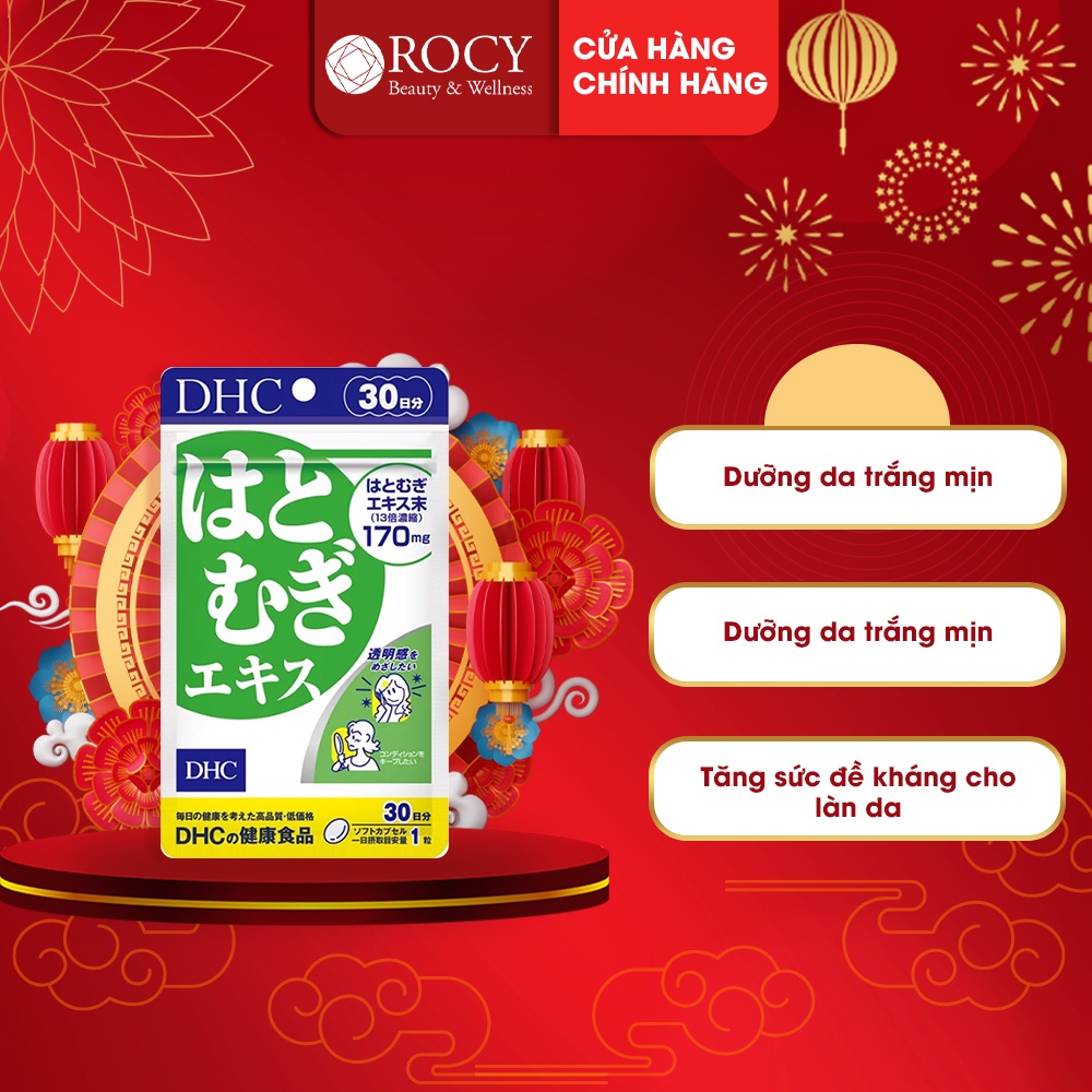 Viên Uống Trắng Da Dhc Nhật Bản Viên Sáng Da Adlay Extract Duy Trì Sức Khỏe Da Giúp Da Sáng Mịn Ngăn Ngừa Da Khô Ráp