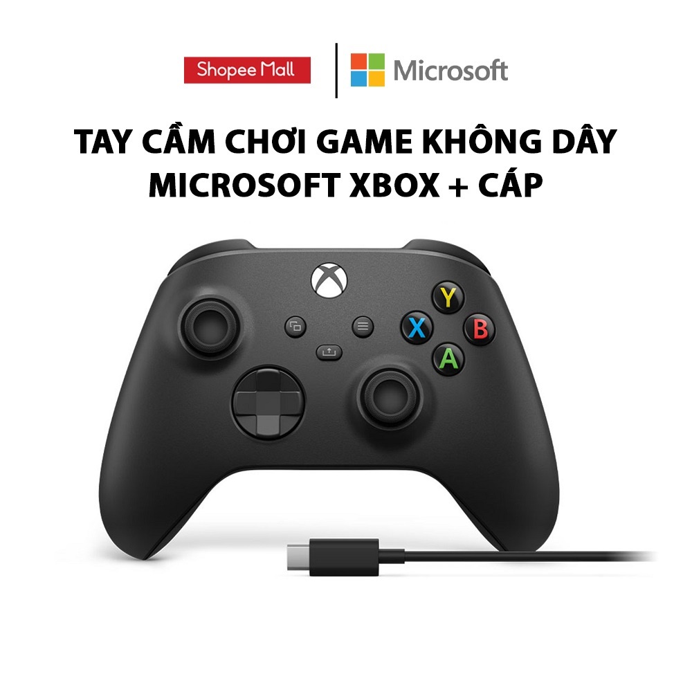 Tay cầm chơi Game không dây Microsoft Xbox + Cáp USB-C, series X/S