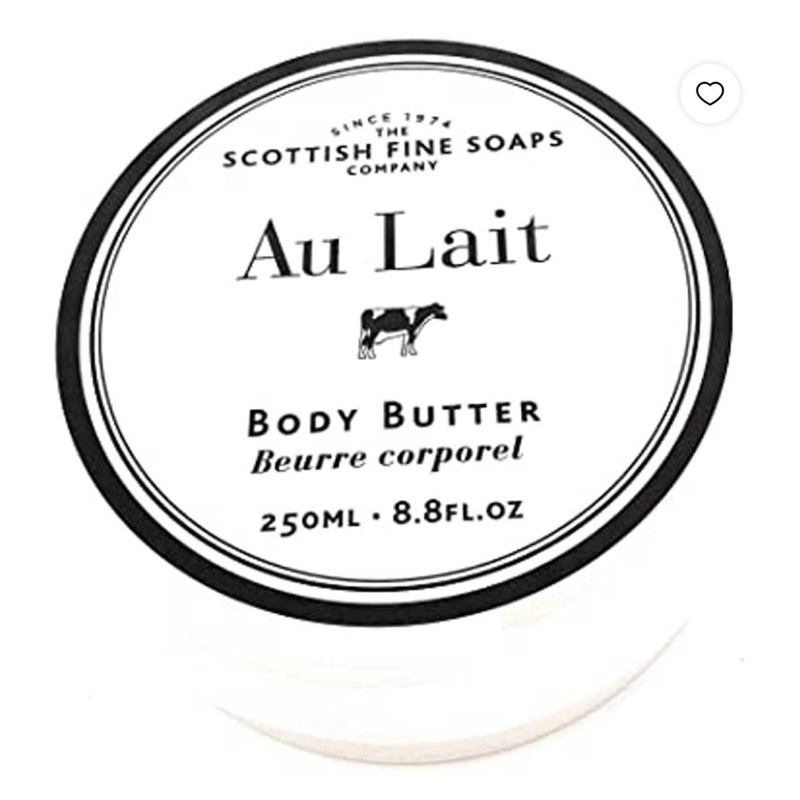 Kem dưỡng thể siêu mềm mịn và thơm Scottish Fine Soaps au Lait Extra Nourishing Body Butter