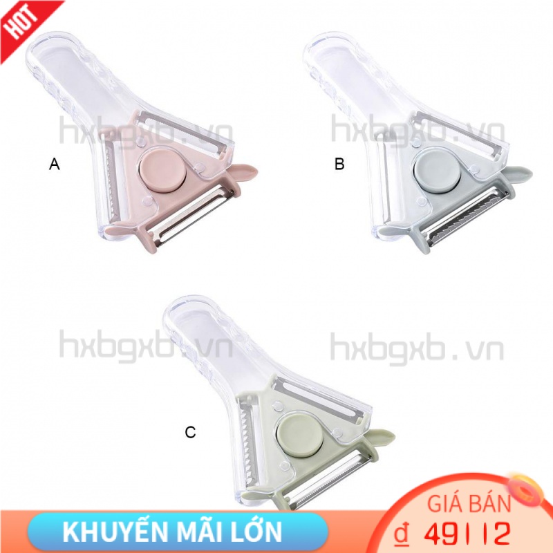 Dụng Cụ Gọt Vỏ Rau Củ Quả 3 Trong 1 Với Tay Cầm Nhựa Dành Cho Nhà Bếp