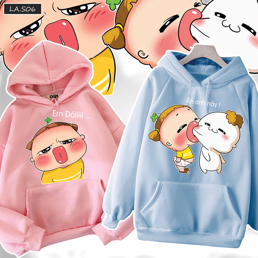 Áo hoodie cặp đôi THIÊN THÂN - CƯƠNG THI TẾT 2023 basic unisex local brand mũ to 2 lớp form rộng lót bông dày C5HD.02