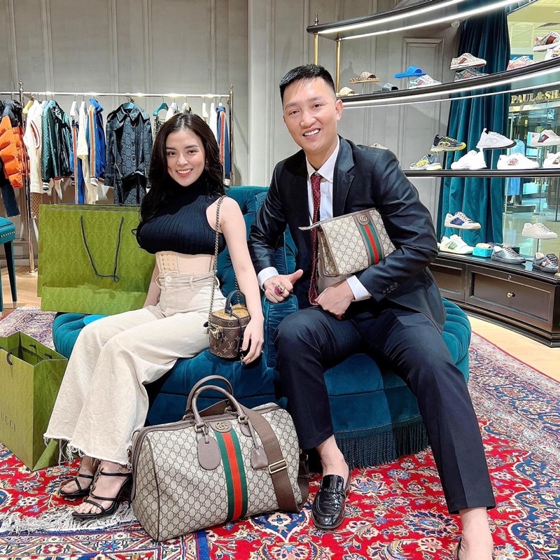 Túi GUCCI TRỐNG DU LỊCH sz 50cm kèm dây đeo chéo