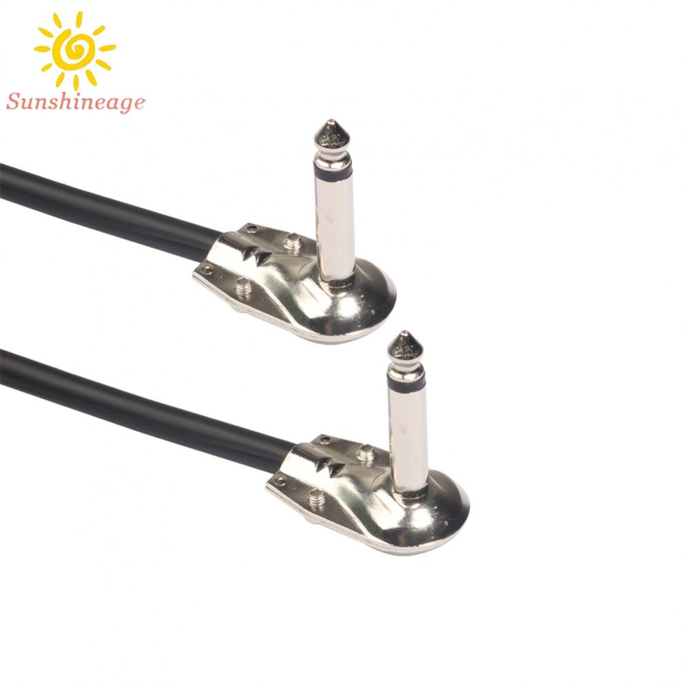 【SUNAGE】Pro Audio Equipment Guitar Effect Cable Pedal Cable Core Audio Plug Right Angle【HOT Fashion】