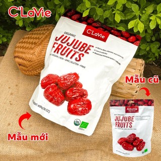 Táo đỏ hữu cơ amavie foods organic jujube c'lavie 450g - táo đỏ khô - táo khô - táo tàu đỏ - táo đỏ hữu cơ
