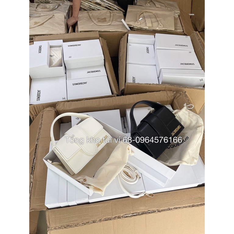 Túi Xách Nữ JACQUEMUS Phong Cách Mới 2022 Siêu Sang Chảnh Full Box+Túi Vải Rút Dây MTA399