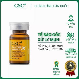 Tế bào gốc xử lý mụn gsc+ hàn quốc ga ac care ampoule x.