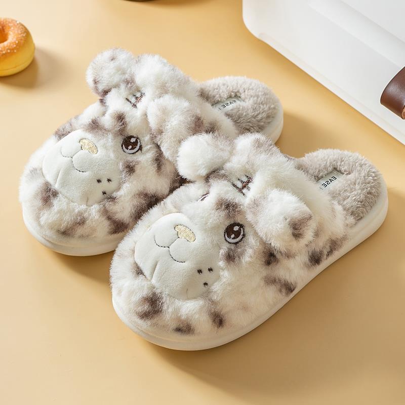 Dép Cotton Đi Trong Nhà Chống Trượt Thời Trang Mùa Đông Cho Các Cặp Đôi Crush001