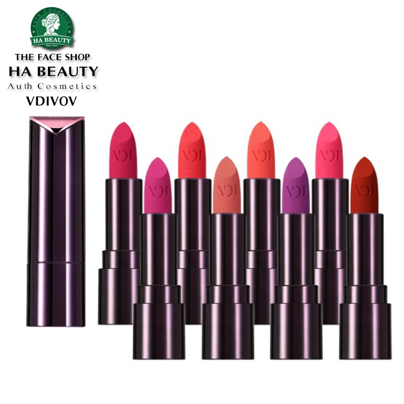 Son thỏi lì có dưỡng ẩm mịn môi VDIVOV Lip Cut Rouge Velvet