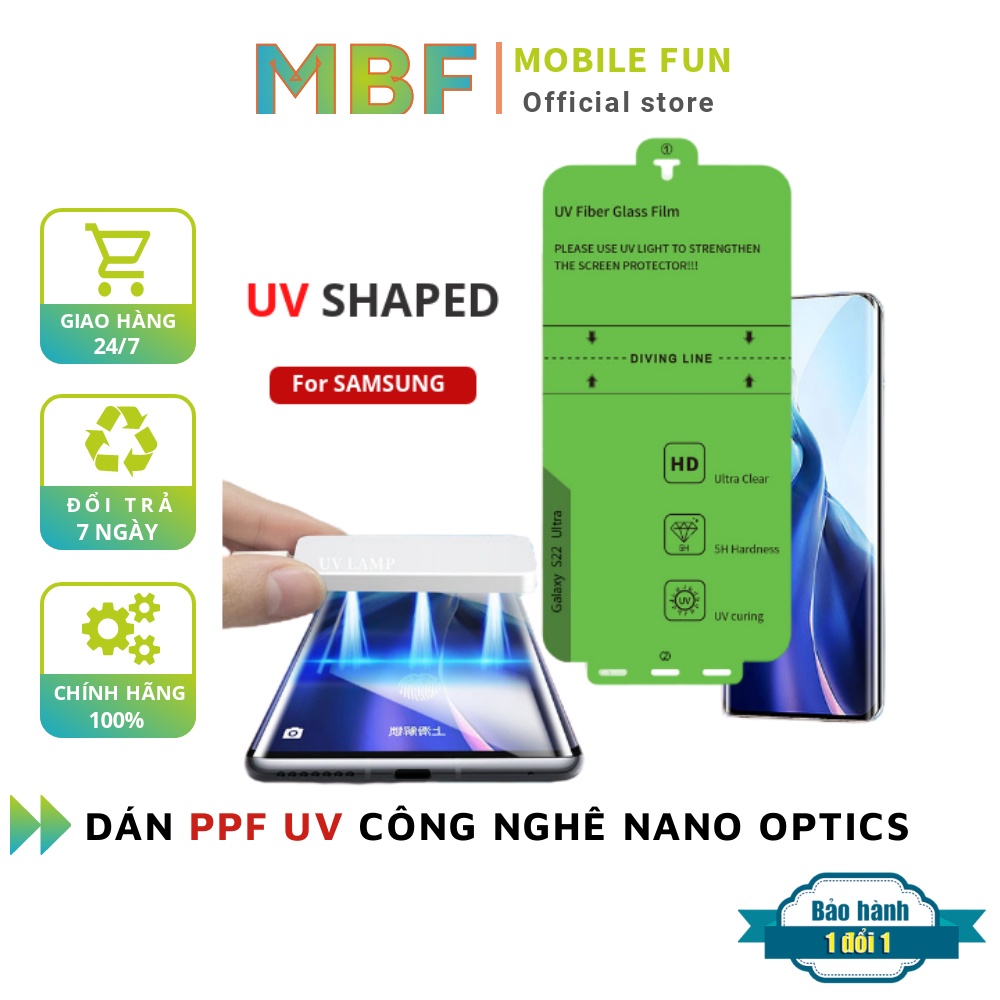 Bộ miếng dán PPF UV công nghệ Nano UV, dùng cho SAMSUNG s22utral, Note 20utral, Note 10+. Miếng dán chính hãng SHAPED