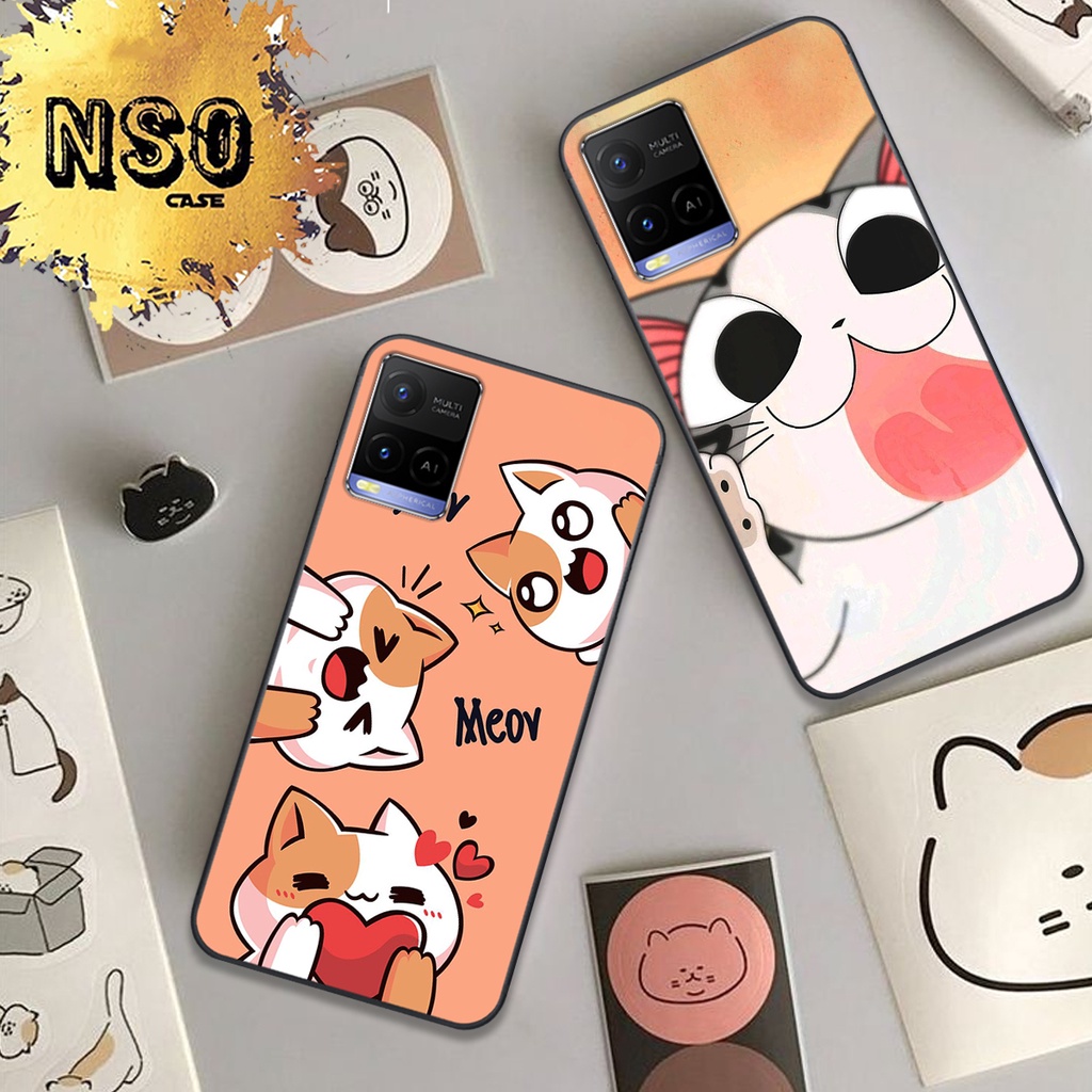 Ốp Vivo Y21 - Y21S In Hình Họa Tiết Mèo Cute Đáng Yêu Đẹp Hot Trend 2023
