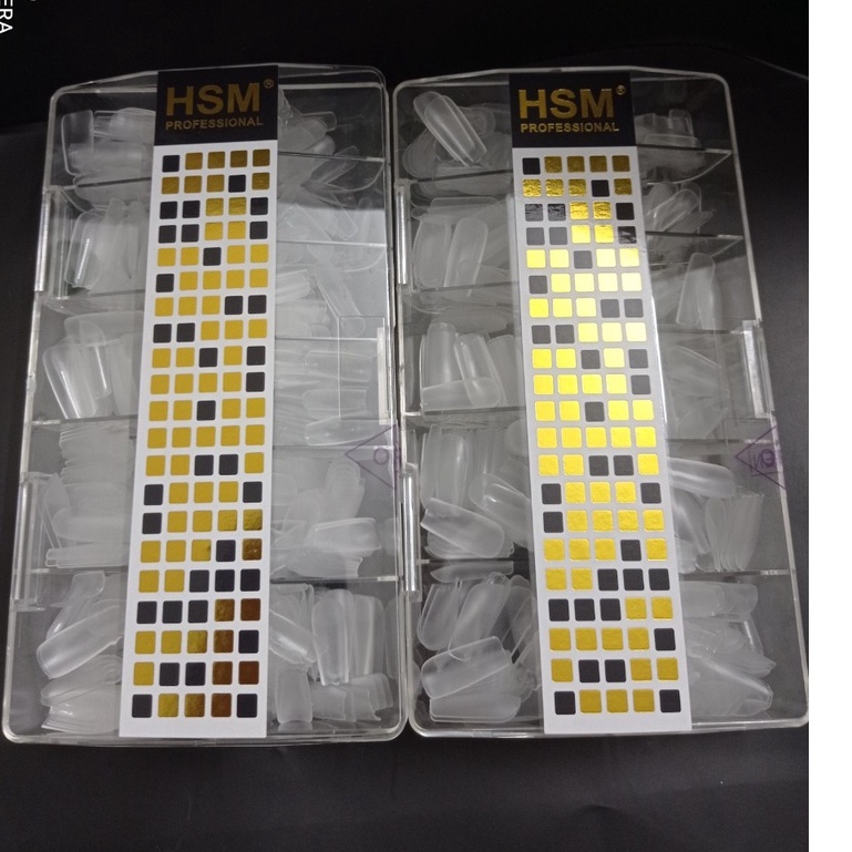 Móng úp hsm lẻ size nhám vuông trong, móng úp nhám vuông trong lẻ size