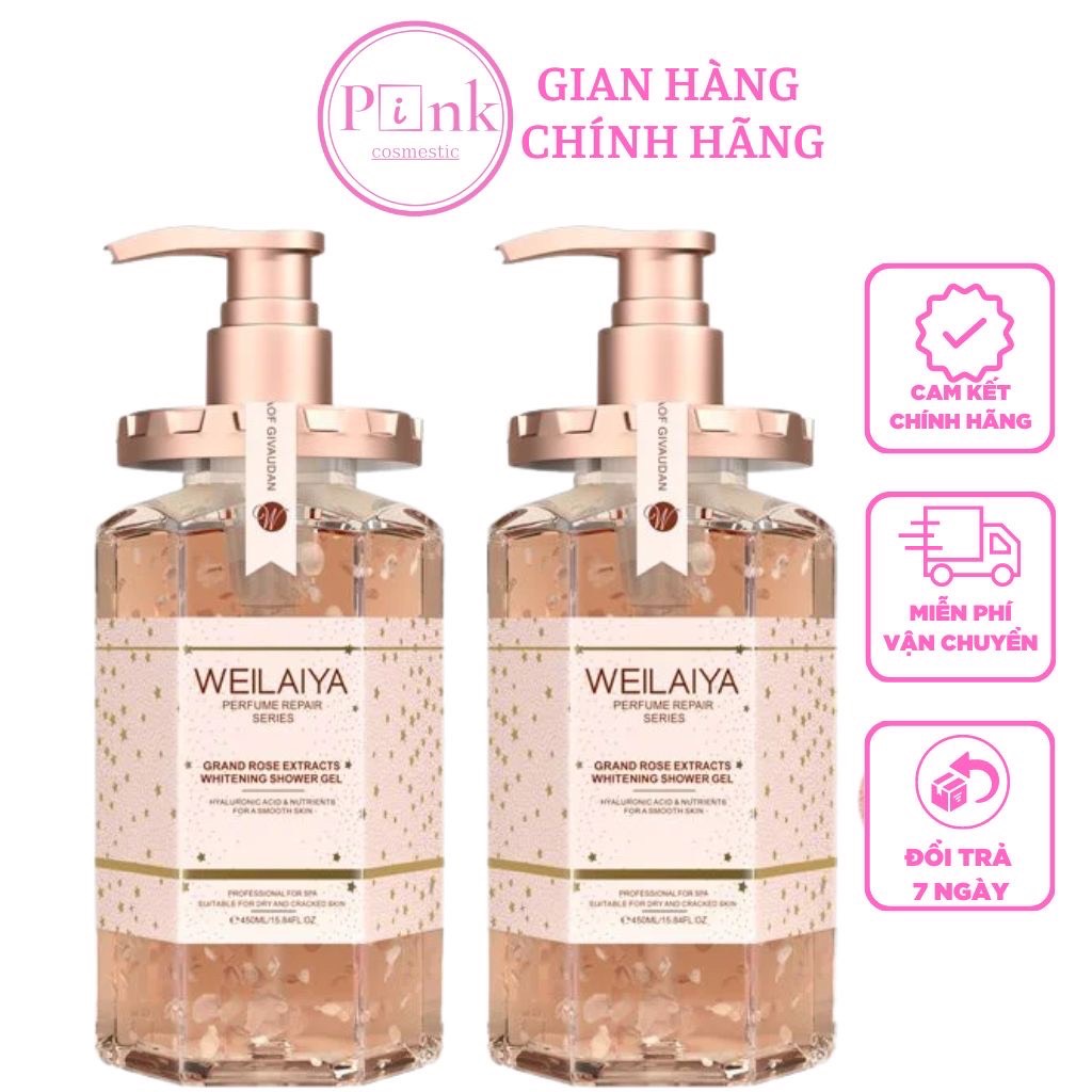 Sữa Tắm Weilaiya Giúp Làm Trắng Da Chai 450ml