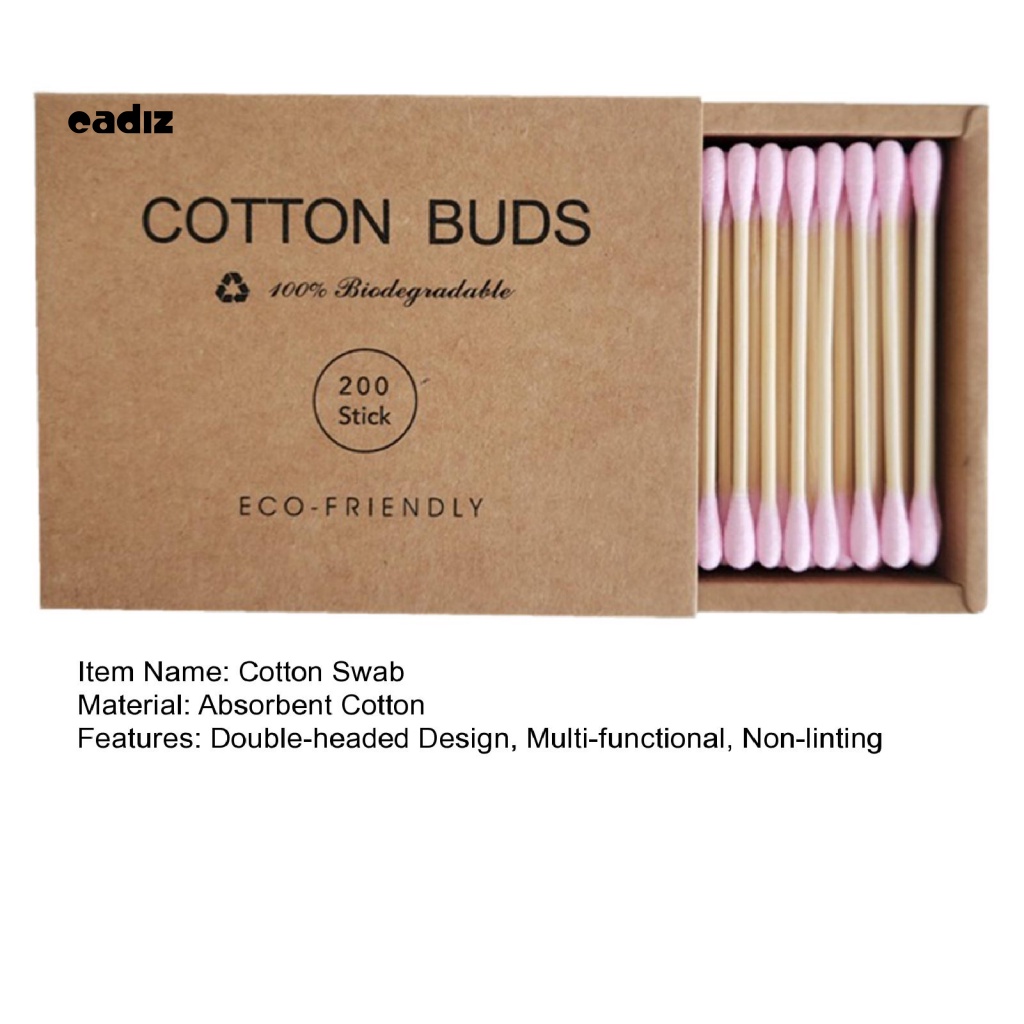 1 Hộp Tăm Bông Trang Điểm Mềm Mại Nhỏ Gọn Tiện Lợi