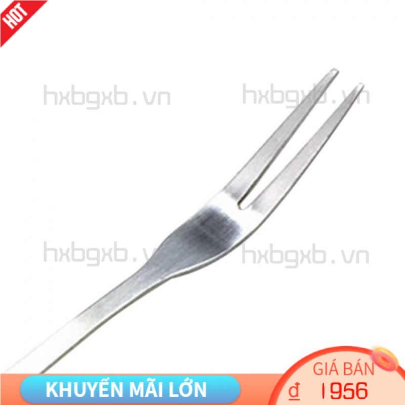 [hxbgxb] Nĩa Ăn Tráng Miệng / Salad Bằng Thép Không Gỉ Họa Tiết Xinh Xắn