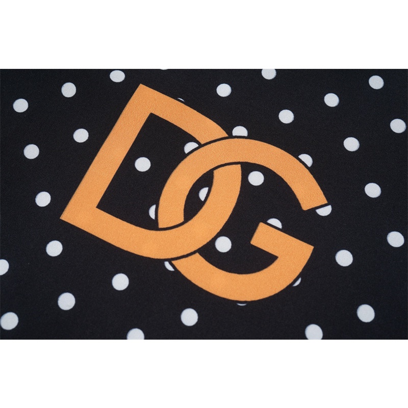 Áo Sơ Mi Tay Ngắn In Họa Tiết D &amp; G Cổ Điển Thời Trang Đường Phố Cho Nam Và Nữ