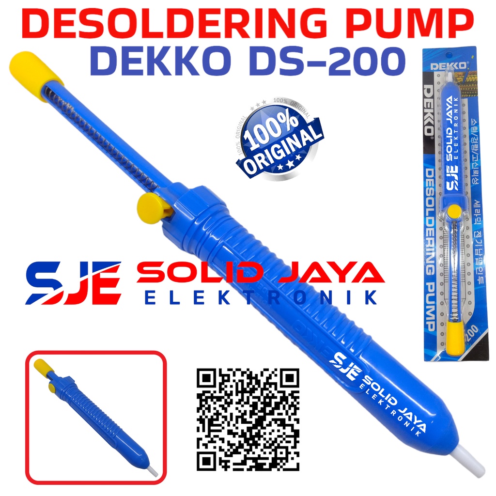 STRAW TIN DEKKO DS-200 DS200 DS 200 MÁY TÍNH BƠM GIẢM GIÁ TINOL DEKO SOLDER SUCKER MỘT TOUCH Điện tr
