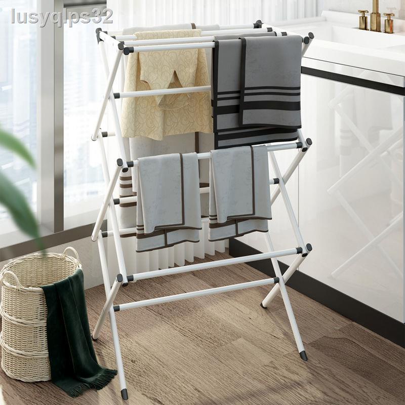 ✱ ❈ Giá treo quần áo hạ cánh ban công nhà có thể gập lại đa chức năng chăn phơi đậm ký túc xá giá treo khăn