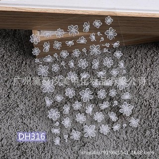 Sticker dán móng hoa nổi, miếng dán móng