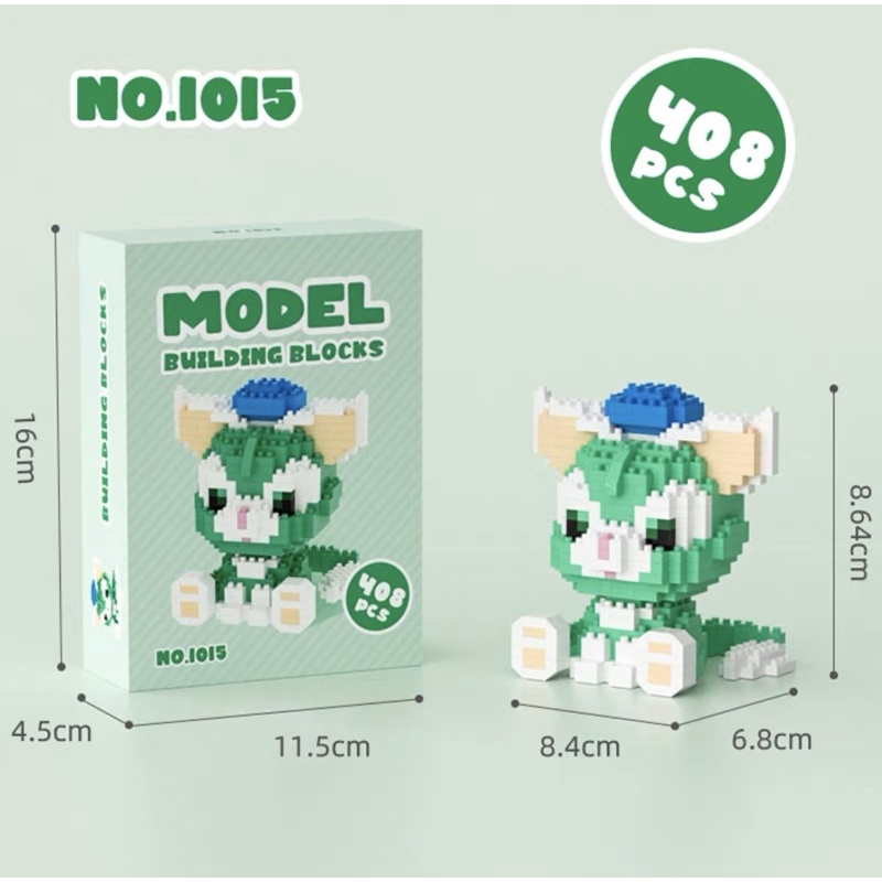 Mô hình lắp ghép lego 3D mini dễ thương