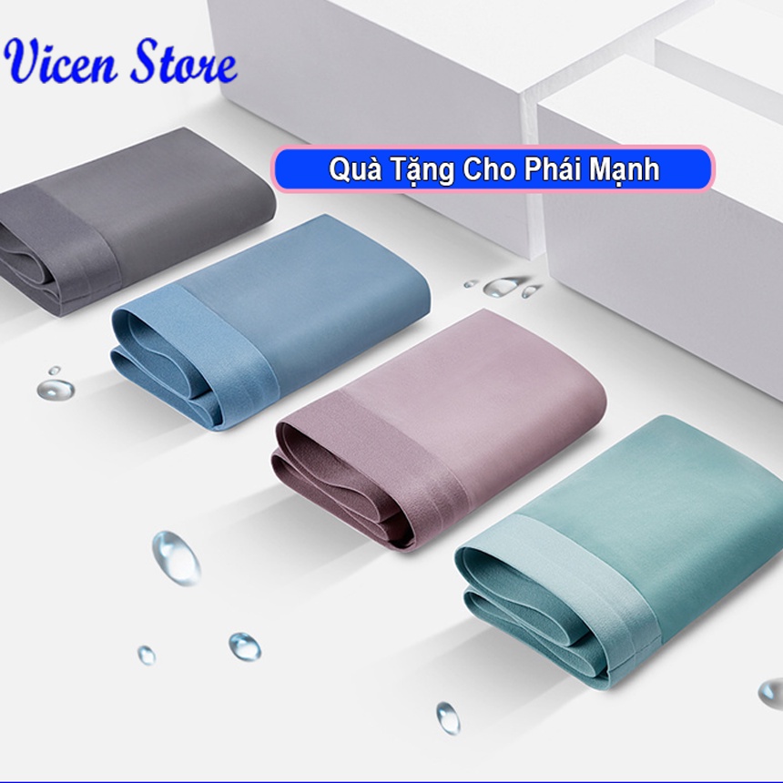 Quần Sịp Boxer Nam Vải Băng Lụa Co Giãn 4 Chiều Mềm Mịn Mát Kháng Khuẩn Cao Cấp Sốp Vicenzo, Quần Lót Đùi Boxer Nam