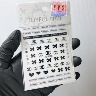 Sticker dán móng hình thương hiệu siêu hot