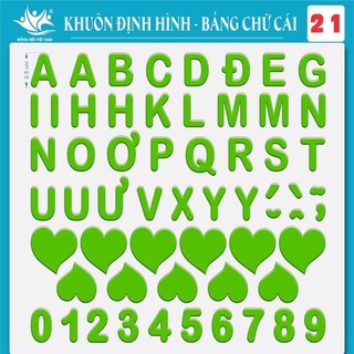 khuôn chữ cái nhựa trong