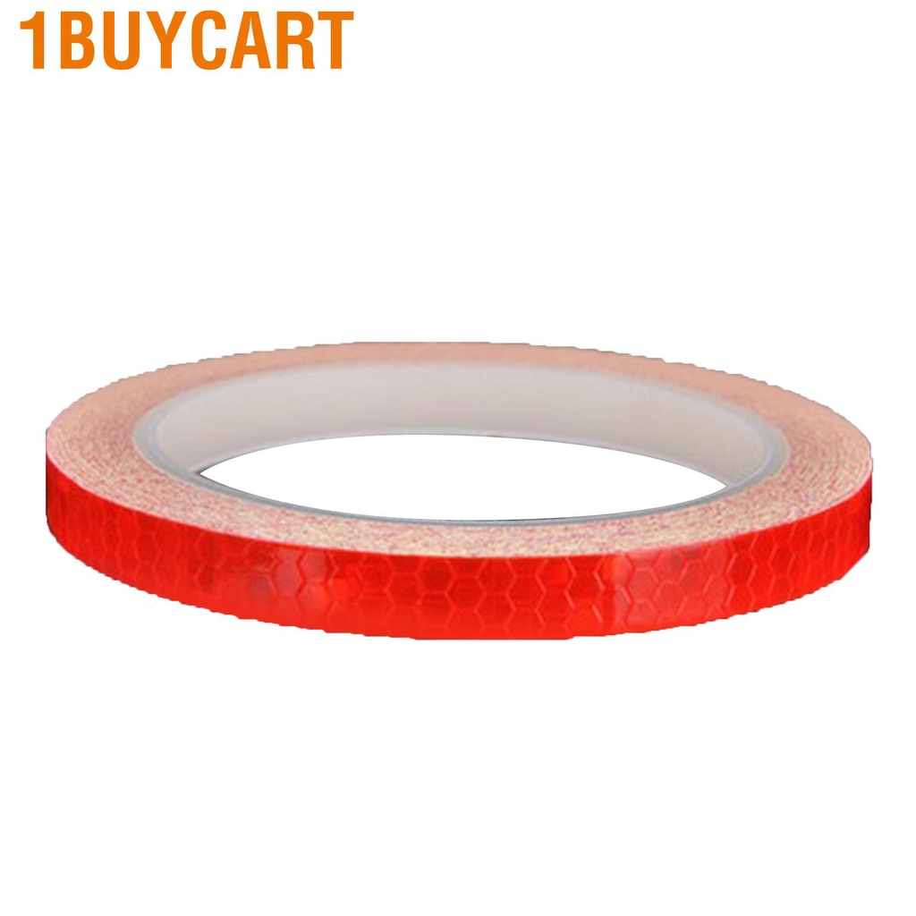 1buycart Red Bike Reflective Tape 26.2ft Length Increase Visibility PVC Stickers for Doors Vehicles