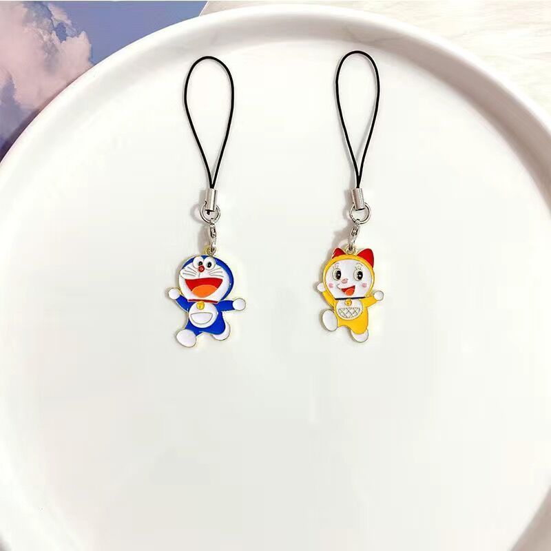 Dây Đeo Điện Thoại In Hoạt Hình Khủng Long Doraemon / Mèo Máy Doraemon Dễ Thương